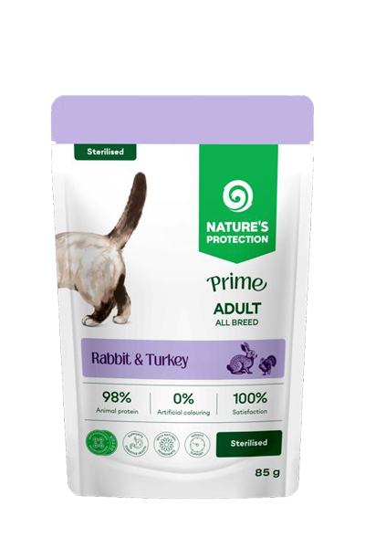 210507 PRIME Sterilised Adult Cats with Rabbit and Turkey - Image 1